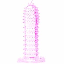 Comprar BAILE - FUNDA PARA PENE CON PUNTOS ESTIMULANTES ROSA 14 CM al mejor precio - Envíos Discretos