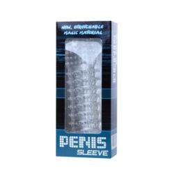 Comprar BAILE - FUNDA PARA PENE CON PUNTOS ESTIMULANTES TRANSPARENTE 14 CM al mejor precio - Envíos Discretos