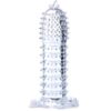 Comprar BAILE - FUNDA PARA PENE CON PUNTOS ESTIMULANTES TRANSPARENTE 14 CM al mejor precio - Envíos Discretos