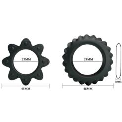 Comprar BAILE - KIT 2 ANILLOS SILICONA RING FLOWERING al mejor precio - Envíos Discretos