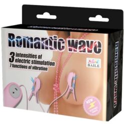 Comprar BAILE - ROMANTIC WAVE PINZAS CON VIBRACIÓN Y ELECTROSHOCK al mejor precio - Envíos Discretos