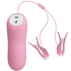 Comprar BAILE - ROMANTIC WAVE PINZAS CON VIBRACIÓN Y ELECTROSHOCK al mejor precio - Envíos Discretos