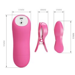 Comprar BAILE - ROMANTIC WAVE PIZAS CON VIBRACIÓN Y ELECTROSHOCK FUCSIA al mejor precio - Envíos Discretos