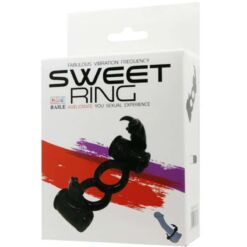 Comprar BAILE - SWEET RING ANILLO DOBLE CON RABBIT DOBLE al mejor precio - Envíos Discretos