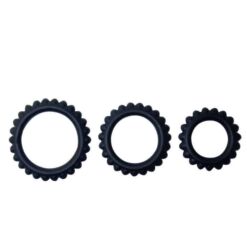 Comprar BAILE - TITAN SET 3 PCS COCK RING BLACK 2.8 + 2.4 + 1.9 CM al mejor precio - Envíos Discretos