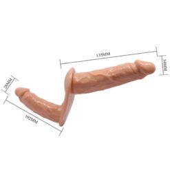 Comprar BAILE - ULTRA PASSIONATE HARNESS DILDOS DOBLES CON ARNÉS al mejor precio - Envíos Discretos