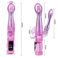 Comprar BAILE - VIBRADOR FLEXIBLE CON ESTIMULADOR ANAL al mejor precio - Envíos Discretos