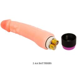 Comprar BAILE - VIBRADOR REALÍSTICO FLEXIBLE NATURAL 24 CM al mejor precio - Envíos Discretos