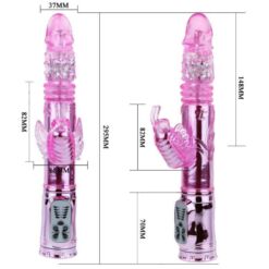 Comprar BAILE - VIBRADOR RECARGABLE CON ROTACION Y ESTIMULADOR THROBBING BUTTERF al mejor precio - Envíos Discretos