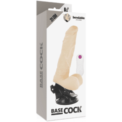 Comprar BASECOCK - VIBRADOR REALÍSTICO ARTICULABLE CONTROL REMOTO NATURAL 21 CM -O- 5 CM al mejor precio - Envíos Discretos