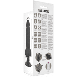 Comprar BASECOCK - VIBRADOR REALÍSTICO ARTICULABLE CONTROL REMOTO NEGRO 20 CM -O- 4.5 CM al mejor precio - Envíos Discretos