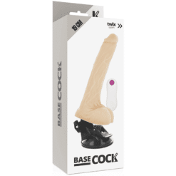 Comprar BASECOCK - VIBRADOR REALÍSTICO CONTROL REMOTO NATURAL 19 CM -O- 4 CM al mejor precio - Envíos Discretos