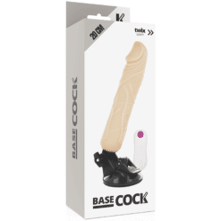 Comprar BASECOCK - VIBRADOR REALÍSTICO CONTROL REMOTO NATURAL 20 CM -O- 4 CM al mejor precio - Envíos Discretos