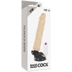 Comprar BASECOCK - VIBRADOR REALÍSTICO CONTROL REMOTO NATURAL 21 CM -O- 4 CM al mejor precio - Envíos Discretos