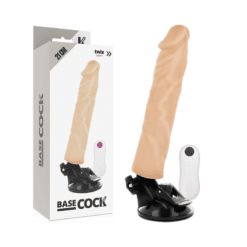 Comprar BASECOCK - VIBRADOR REALÍSTICO CONTROL REMOTO NATURAL 21 CM -O- 4 CM al mejor precio - Envíos Discretos
