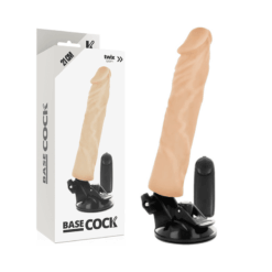 Comprar BASECOCK - VIBRADOR REALÍSTICO CONTROL REMOTO NATURAL 21 CM -O- 4 CM al mejor precio - Envíos Discretos