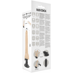 Comprar BASECOCK - VIBRADOR REALÍSTICO CONTROL REMOTO NATURAL CON TESTÍCULOS 20 CM -O- 4 CM al mejor precio - Envíos Discretos