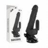 Comprar BASECOCK - VIBRADOR REALÍSTICO CONTROL REMOTO NEGRO 18.5 CM -O- 4CM al mejor precio - Envíos Discretos
