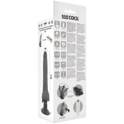 Comprar BASECOCK - VIBRADOR REALÍSTICO CONTROL REMOTO NEGRO 19 CM -O- 4 CM al mejor precio - Envíos Discretos