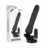 Comprar BASECOCK - VIBRADOR REALÍSTICO CONTROL REMOTO NEGRO 19.5 CM -O- 4 CM al mejor precio - Envíos Discretos