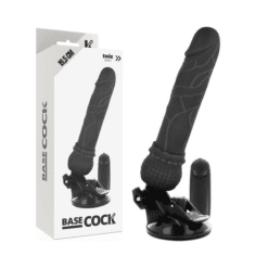 Comprar BASECOCK - VIBRADOR REALÍSTICO CONTROL REMOTO NEGRO 19.5 CM -O- 4 CM al mejor precio - Envíos Discretos