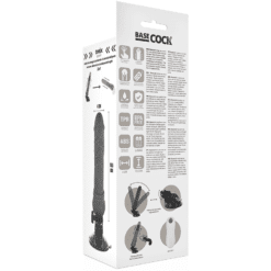 Comprar BASECOCK - VIBRADOR REALÍSTICO CONTROL REMOTO NEGRO 19.5 CM -O- 4 CM al mejor precio - Envíos Discretos