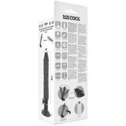 Comprar BASECOCK - VIBRADOR REALÍSTICO CONTROL REMOTO NEGRO 20 CM -O- 4 CM al mejor precio - Envíos Discretos