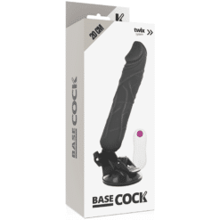 Comprar BASECOCK - VIBRADOR REALÍSTICO CONTROL REMOTO NEGRO 20 CM -O- 4 CM al mejor precio - Envíos Discretos