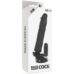 Comprar BASECOCK - VIBRADOR REALÍSTICO CONTROL REMOTO NEGRO 21 CM -O- 4 CM al mejor precio - Envíos Discretos