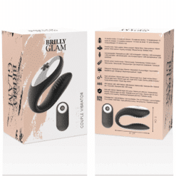 Comprar BRILLY GLAM - WE LOVE VIBRADOR PARA PAREJAS CONTROL REMOTO NEGRO al mejor precio - Envíos Discretos