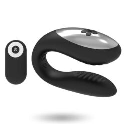 Comprar BRILLY GLAM - WE LOVE VIBRADOR PARA PAREJAS CONTROL REMOTO NEGRO al mejor precio - Envíos Discretos
