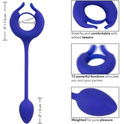 Comprar CALEXOTICS - ADMIRAL ANILLO CON PESO PARA PENE AZUL al mejor precio - Envíos Discretos