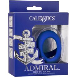 Comprar CALEXOTICS - ADMIRAL COCK BALL DOBLE ANILLO AZUL al mejor precio - Envíos Discretos