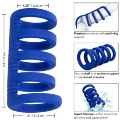 Comprar CALEXOTICS - ADMIRAL JAULA XTREME PARA PENE AZUL al mejor precio - Envíos Discretos