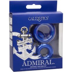 Comprar CALEXOTICS - ADMIRAL SET 3 ANILLOS PARA PENE AZUL al mejor precio - Envíos Discretos