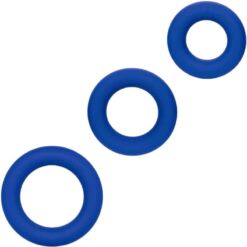Comprar CALEXOTICS - ADMIRAL SET 3 ANILLOS PARA PENE AZUL al mejor precio - Envíos Discretos