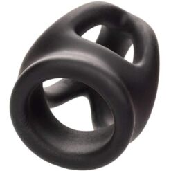 Comprar CALEXOTICS - ALPHA ANILLO DE JAULA DOBLE NEGRO al mejor precio - Envíos Discretos