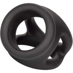 Comprar CALEXOTICS - ALPHA ANILLO DE JAULA DOBLE NEGRO al mejor precio - Envíos Discretos