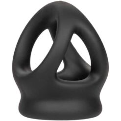 Comprar CALEXOTICS - ALPHA ANILLO DE JAULA DOBLE NEGRO al mejor precio - Envíos Discretos