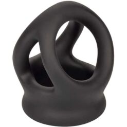 Comprar CALEXOTICS - ALPHA ANILLO DE JAULA DOBLE NEGRO al mejor precio - Envíos Discretos