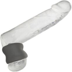 Comprar CALEXOTICS - ALPHA ANILLO EXTENSIÓN ESCROTO DOBLE NEGRO al mejor precio - Envíos Discretos
