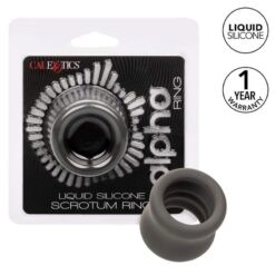 Comprar CALEXOTICS - ALPHA ANILLO EXTENSIÓN ESCROTO DOBLE NEGRO al mejor precio - Envíos Discretos