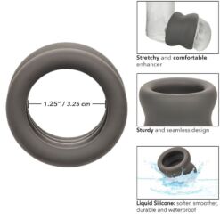 Comprar CALEXOTICS - ALPHA ANILLO EXTENSIÓN ESCROTO DOBLE NEGRO al mejor precio - Envíos Discretos