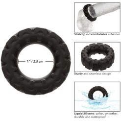 Comprar CALEXOTICS - ALPHA ANILLO PROLONG BANDA DE RODADURA NEGRO al mejor precio - Envíos Discretos