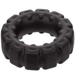 Comprar CALEXOTICS - ALPHA ANILLO PROLONG BANDA DE RODADURA NEGRO al mejor precio - Envíos Discretos