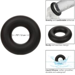 Comprar CALEXOTICS - ALPHA ANILLO PROLONG MEDIO NEGRO al mejor precio - Envíos Discretos