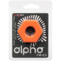 Comprar CALEXOTICS - ALPHA ANILLO PROLONG SEXGONO NARANJA al mejor precio - Envíos Discretos