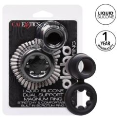 Comprar CALEXOTICS - ALPHA DUAL MAGNUM RING NEGRO al mejor precio - Envíos Discretos