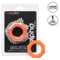 Comprar CALEXOTICS - ALPHA SEXAGON RING NARANJA al mejor precio - Envíos Discretos