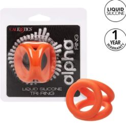 Comprar CALEXOTICS - ALPHA TRIPLE ANILLO NARANJA al mejor precio - Envíos Discretos